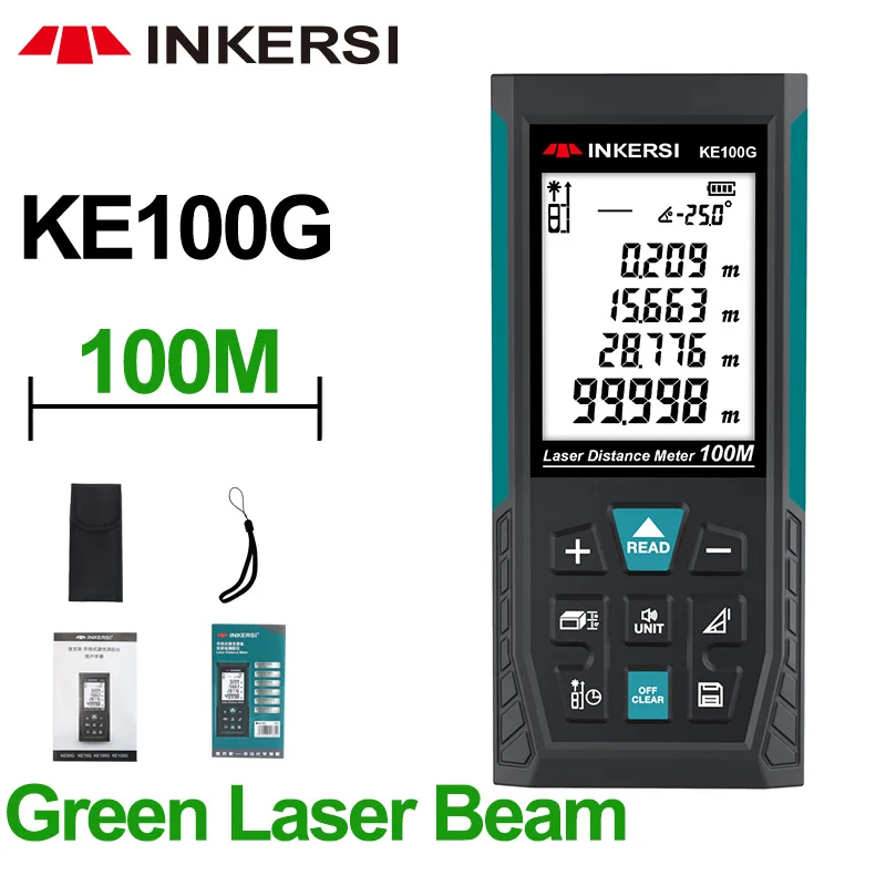 INKERSI New Handheld Laser Rangefinder Digital Laser Tranas 100M Measuring Instruments Distance Meter Multifunction Range finder
INKERSI New Handheld Laser Rangefinder Digital Laser Tranas 100M Measuring Instruments Distance Meter Multifunction Range finder