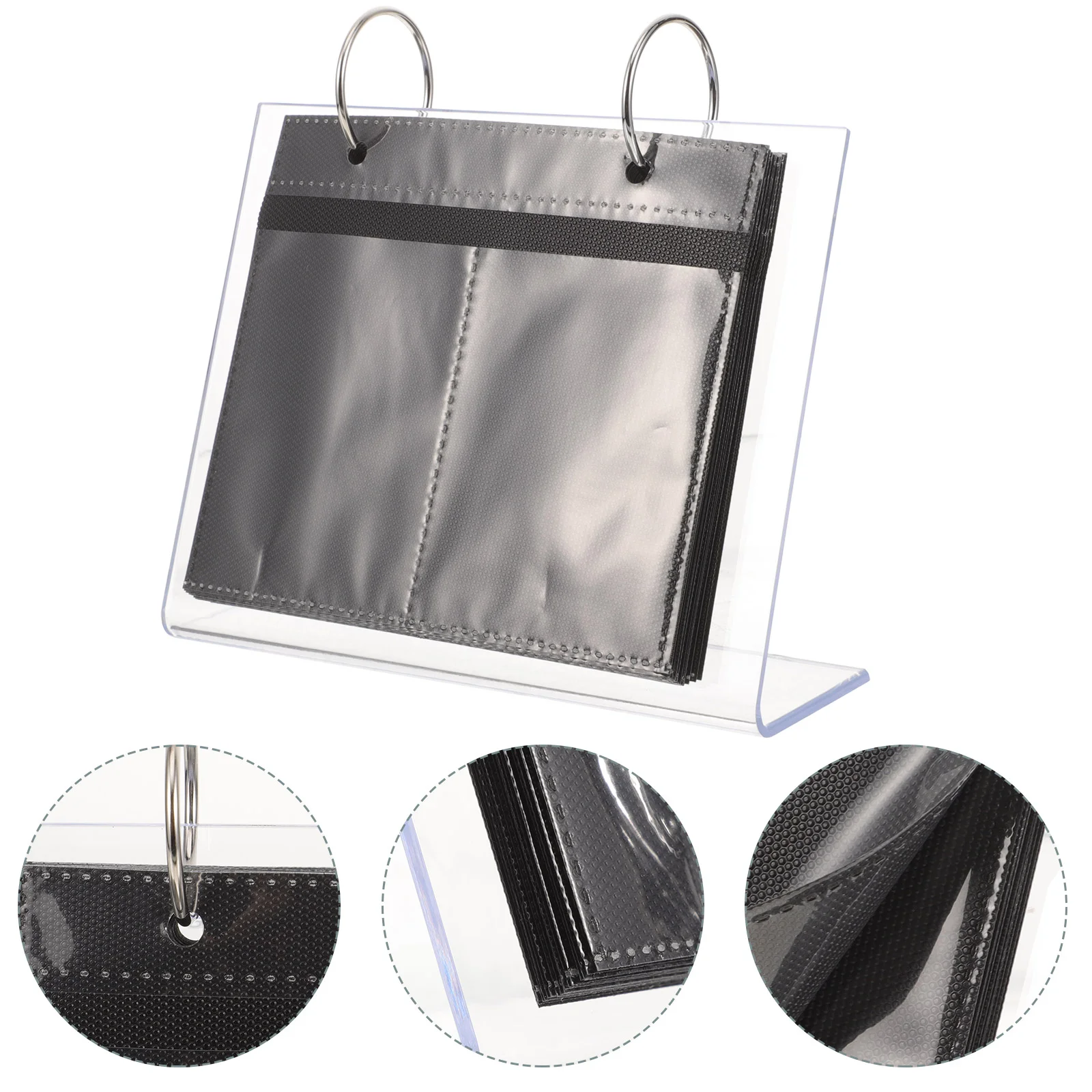 Nail Sticker Display Stand 6 Inch Black Core Mini Photo Album Desktop Calendar Frame For Salons Home Plastic Table Top
Nail Sticker Display Stand 6 Inch Black Core Mini Photo Album Desktop Calendar Frame For Salons Home Plastic Table Top