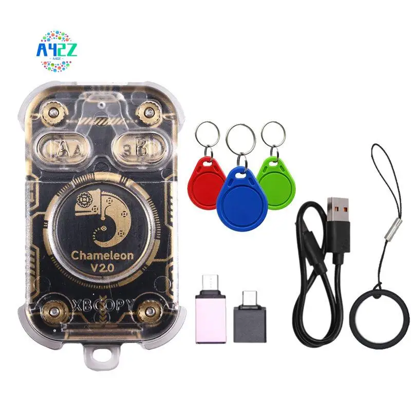 A42Z-Chameleon V2.0 RFID Smart Chip Reader Emulator NFC Duplicator 125K 13.56Mhz Card Decode Chameleon Ultra+3XUID Keychain
A42Z-Chameleon V2.0 RFID Smart Chip Reader Emulator NFC Duplicator 125K 13.56Mhz Card Decode Chameleon Ultra+3XUID Keychain