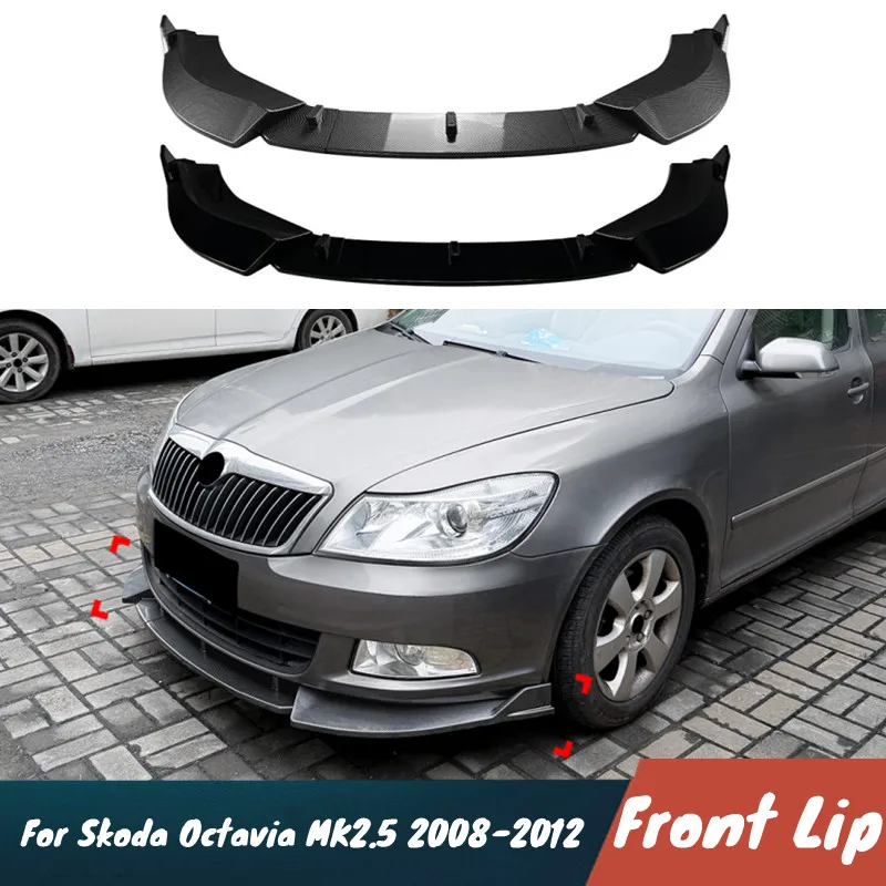 For Skoda Octavia MK2.5 2008-2012 Car Front Bumper Lip Chin Spoiler Splitter Protective Cover Body Kit Tuning Accessories
For Skoda Octavia MK2.5 2008-2012 Car Front Bumper Lip Chin Spoiler Splitter Protective Cover Body Kit Tuning Accessories