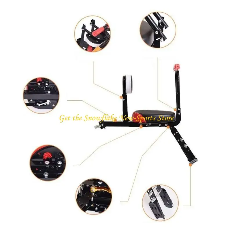 E56D Kids Bike Carbon Steel Child Bike Foldable Front Mounted Child-Bicycle Bike Accessories for Most Bicycles
E56D Kids Bike Carbon Steel Child Bike Foldable Front Mounted Child-Bicycle Bike Accessories for Most Bicycles