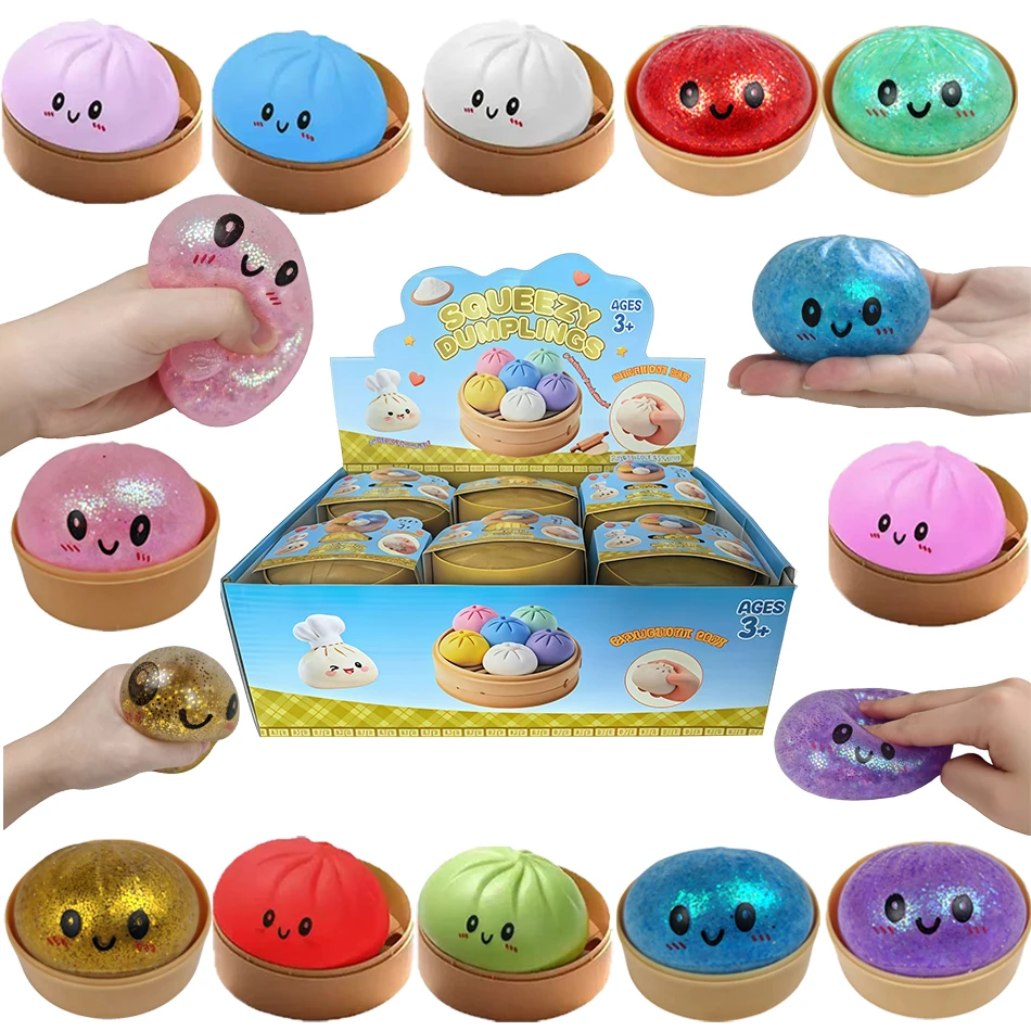 Blind Box Colorful Glitter Dumpling Squishy Toy Relaxing Relieve Anxiety Antistress Enhance Happiness Rebound Squeeze Reliever T
Blind Box Colorful Glitter Dumpling Squishy Toy Relaxing Relieve Anxiety Antistress Enhance Happiness Rebound Squeeze Reliever T