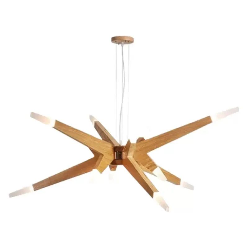 Designer Art Creative Lighting Dining Room Chandelier Modern Simple Solid Wood Chandelier
Designer Art Creative Lighting Dining Room Chandelier Modern Simple Solid Wood Chandelier