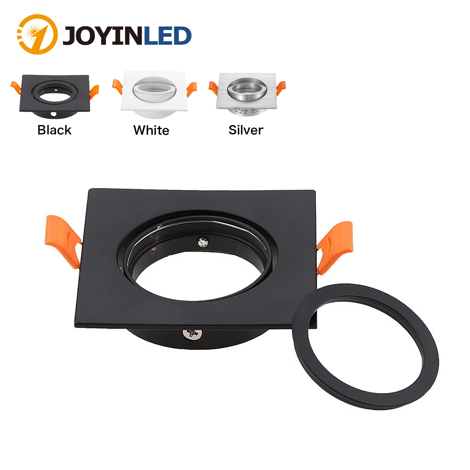 LED Down Light Adjustable Frame for GU10 MR16 Brush Silver Square Recessed Led Spotlights Cutout 65MM Down Light Fittings
LED Down Light Adjustable Frame for GU10 MR16 Brush Silver Square Recessed Led Spotlights Cutout 65MM Down Light Fittings