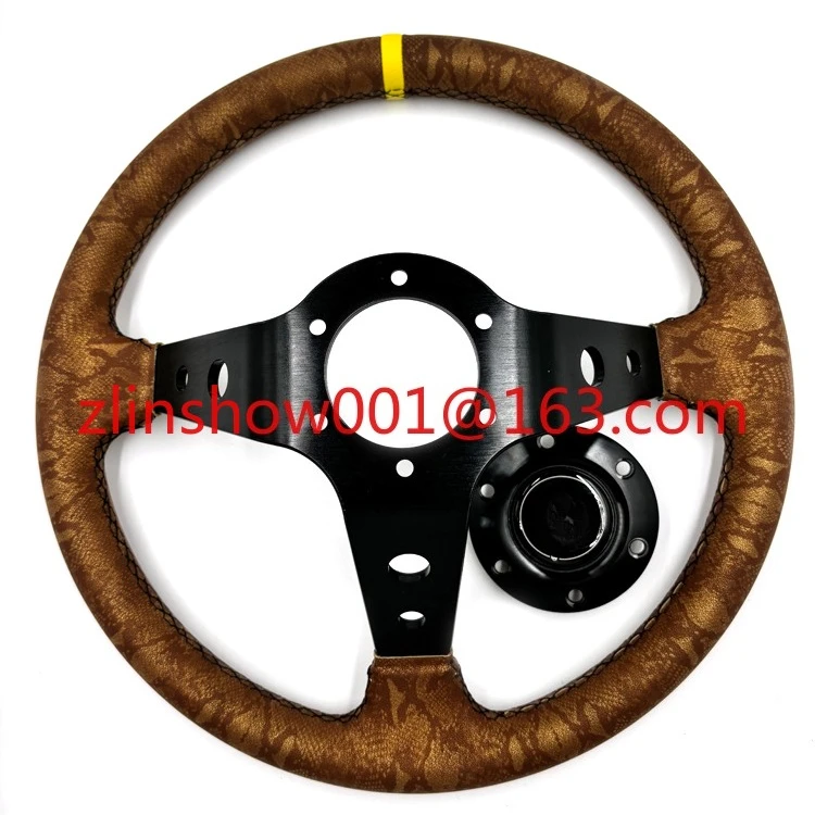 Universal Customizable Yellow Leather Center Joint 13 Inches 9cm Deep Wheel Modification Drift Steering Wheel
Universal Customizable Yellow Leather Center Joint 13 Inches 9cm Deep Wheel Modification Drift Steering Wheel