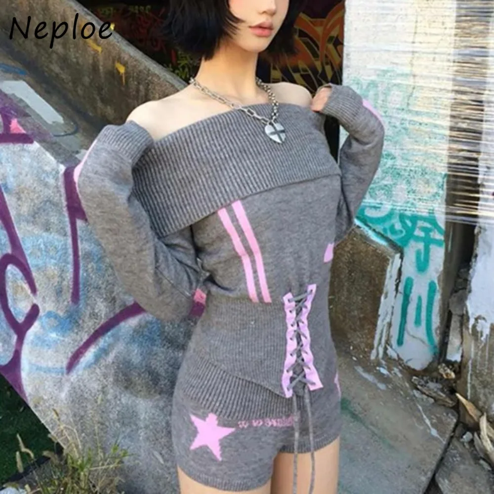 Neploe Vintage Spice Girls American Panelled Set Jumper Pure Desire Drawstring Skirt Streetwear Short Small Fellow Suit Faldas
Neploe Vintage Spice Girls American Panelled Set Jumper Pure Desire Drawstring Skirt Streetwear Short Small Fellow Suit Faldas