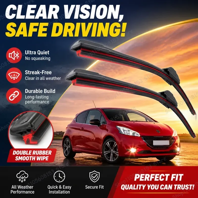 For Peugeot 307 407 Partner 2 3008 T9 Windshield Wiper Blades Front Rubber Refills Replacement Car Wiper Inserts All Weather
For Peugeot 307 407 Partner 2 3008 T9 Windshield Wiper Blades Front Rubber Refills Replacement Car Wiper Inserts All Weather