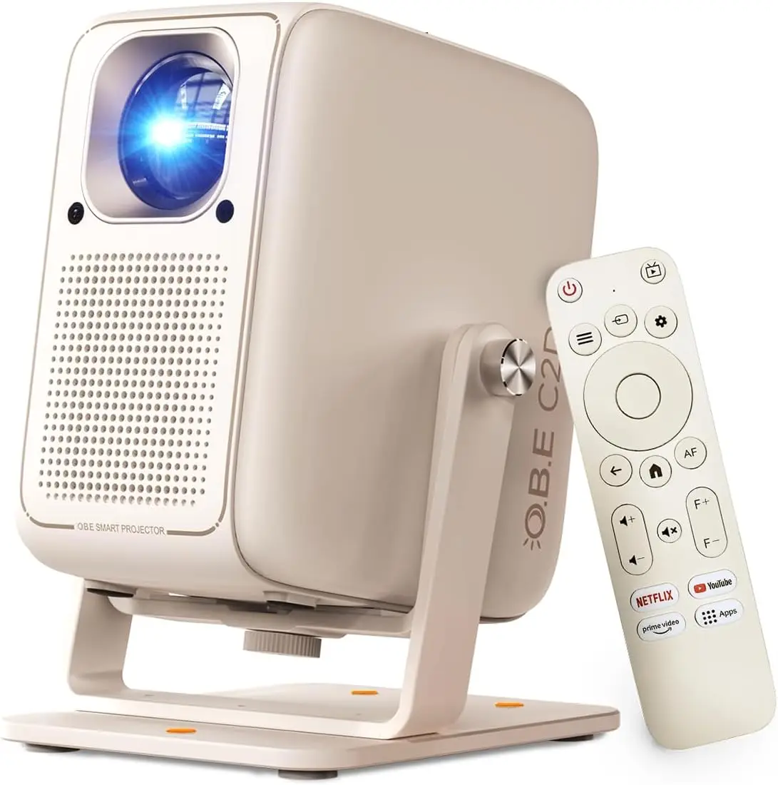 Outdoor-Smart-Projector, Movie Night Projector with WiFi and Bluetooth 【Official Licensed Apps】, 500 ISO Lumens Full HD 4K Decor
Outdoor-Smart-Projector, Movie Night Projector with WiFi and Bluetooth 【Official Licensed Apps】, 500 ISO Lumens Full HD 4K Decor