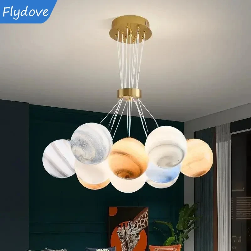 Personalized Art 3D Printing Moon LED Bubble Pendant Modern Living Room Dining Room Children's Decorative Lighting Fixtures
Personalized Art 3D Printing Moon LED Bubble Pendant Modern Living Room Dining Room Children's Decorative Lighting Fixtures