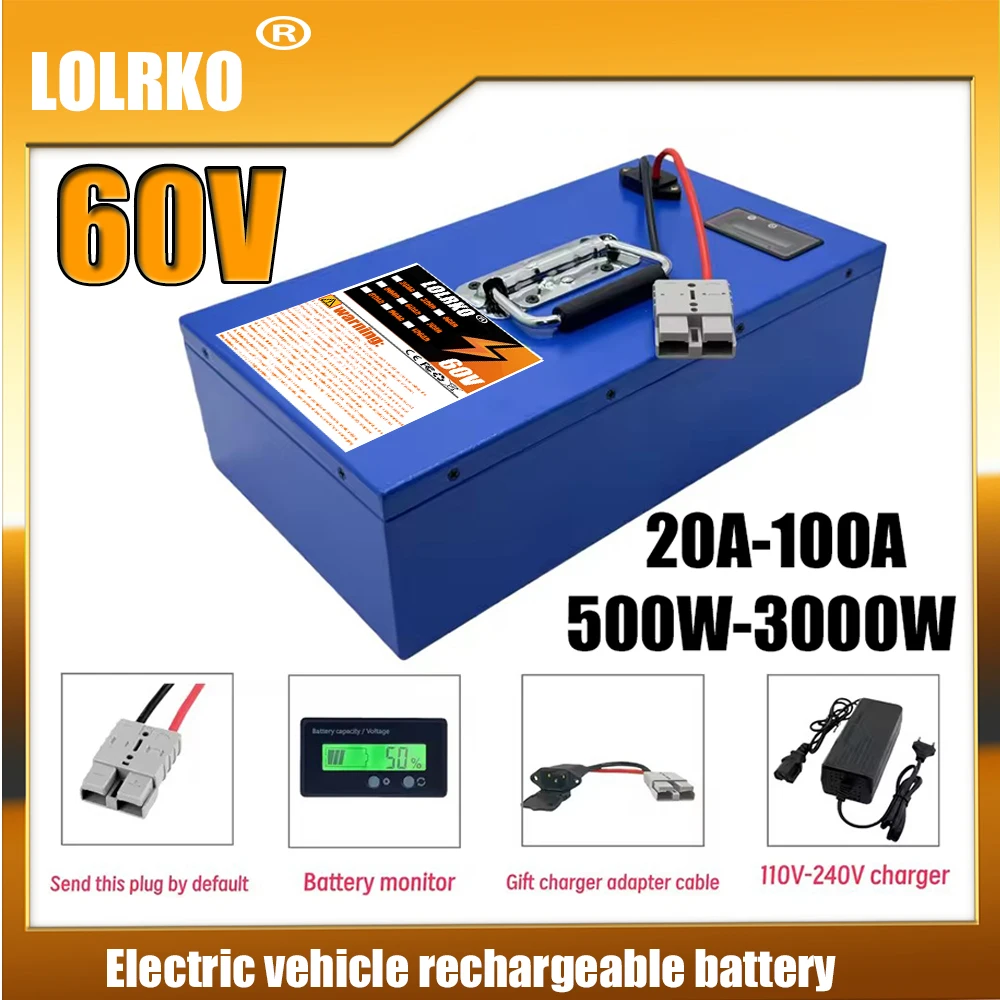 Air fast transportation Large capacity 18650lithium battery 60V100AH Suitable for 3000W internal motors / all 60V equipment
Air fast transportation Large capacity 18650lithium battery 60V100AH Suitable for 3000W internal motors / all 60V equipment