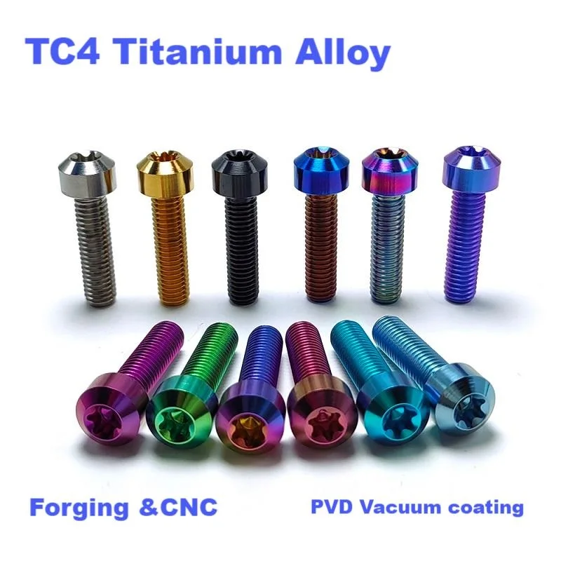 TC4 Titanium Alloy Cylindrical head (with chamfer) internal plum bolt,GR5 screw,M4/M5,Length8/10/12/15/20/25/30/35mm.
TC4 Titanium Alloy Cylindrical head (with chamfer) internal plum bolt,GR5 screw,M4/M5,Length8/10/12/15/20/25/30/35mm.