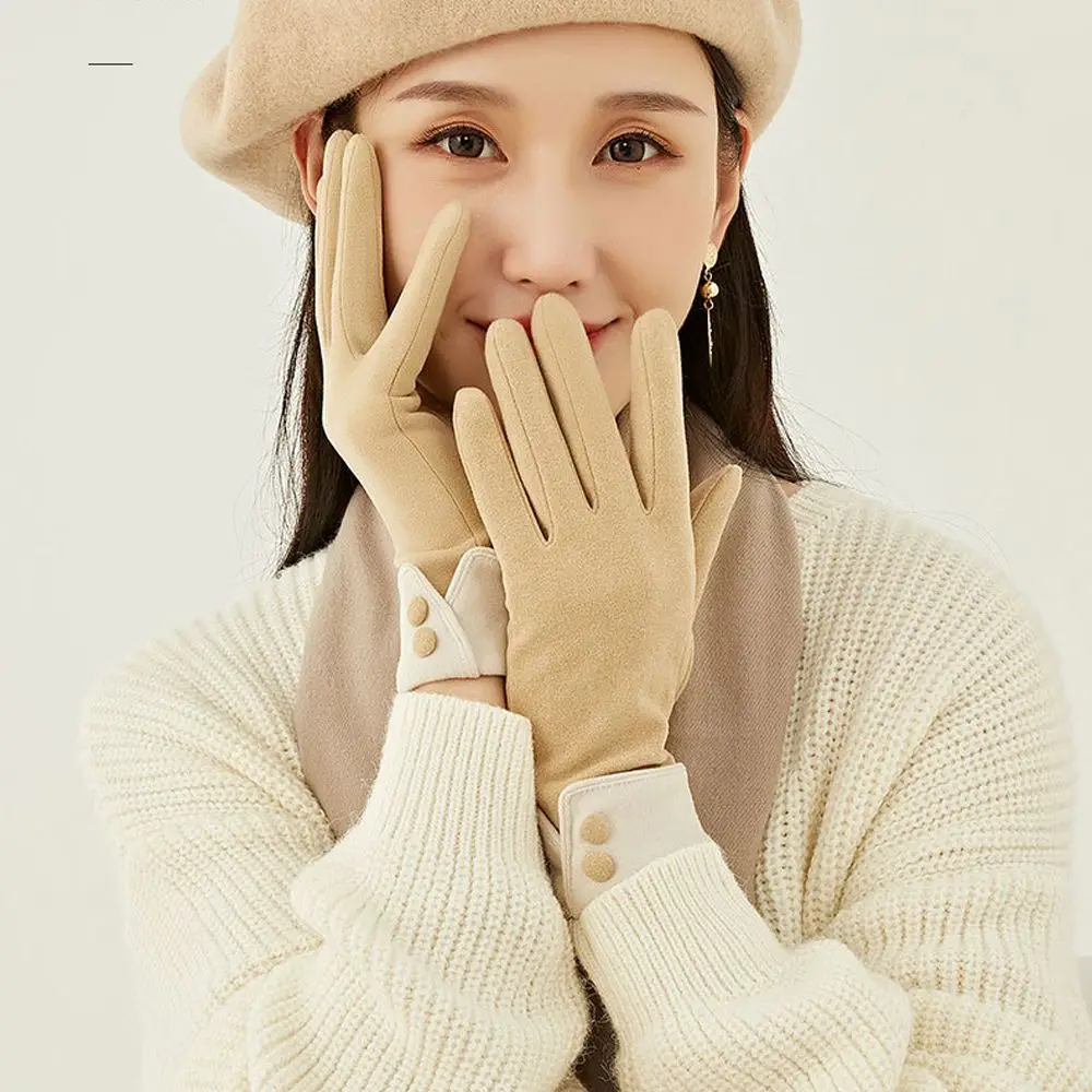 Breathable Cycling Velvet Windproof Keep Warm Simple Female Gloves Flip Cover Gloves Touch Screen Thick Mittens
Breathable Cycling Velvet Windproof Keep Warm Simple Female Gloves Flip Cover Gloves Touch Screen Thick Mittens