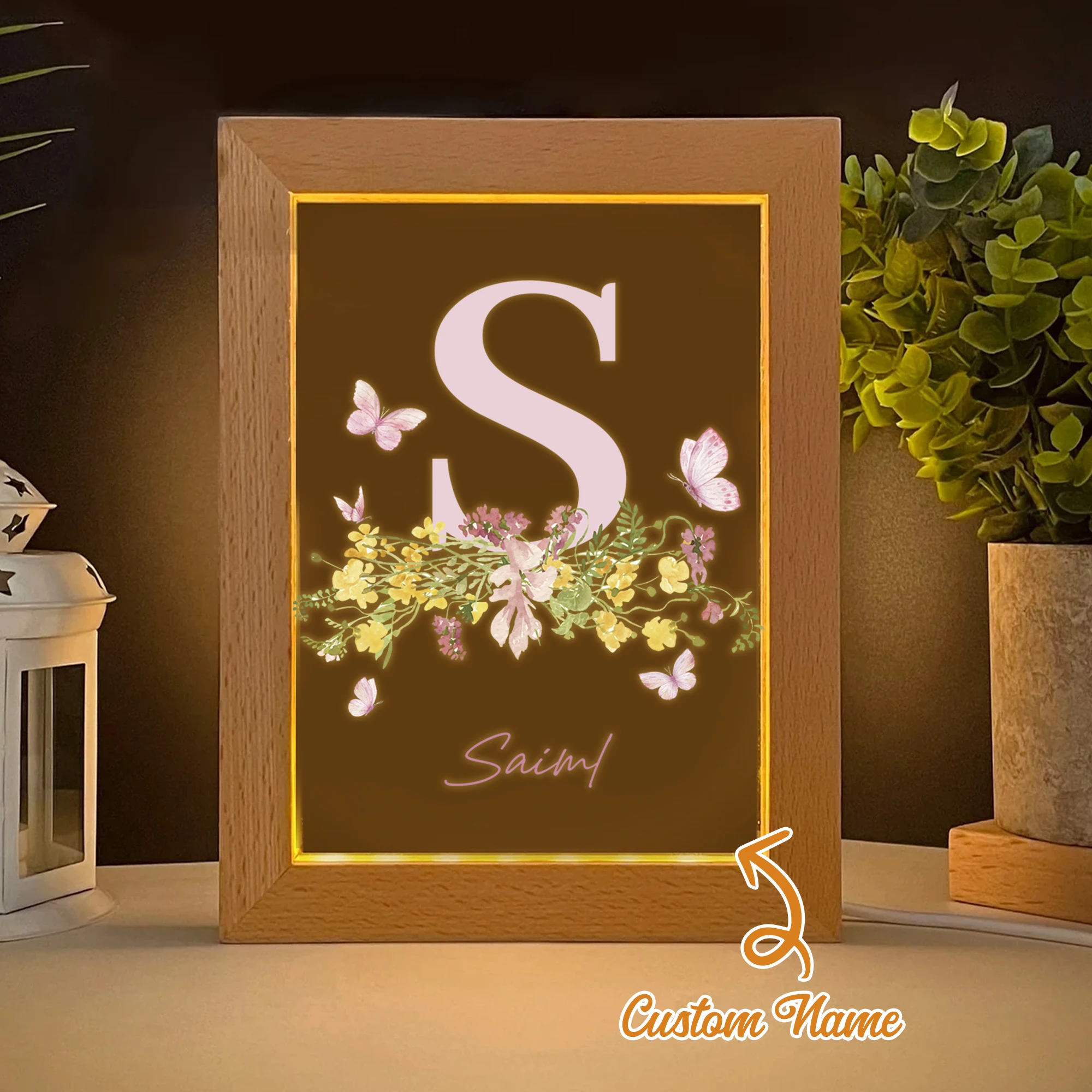 Butterfly Flower Custom Name LED Night View Photo Frame Personalized Gift Family Living Room Bedroom Dining Room Home Decoration
Butterfly Flower Custom Name LED Night View Photo Frame Personalized Gift Family Living Room Bedroom Dining Room Home Decoration