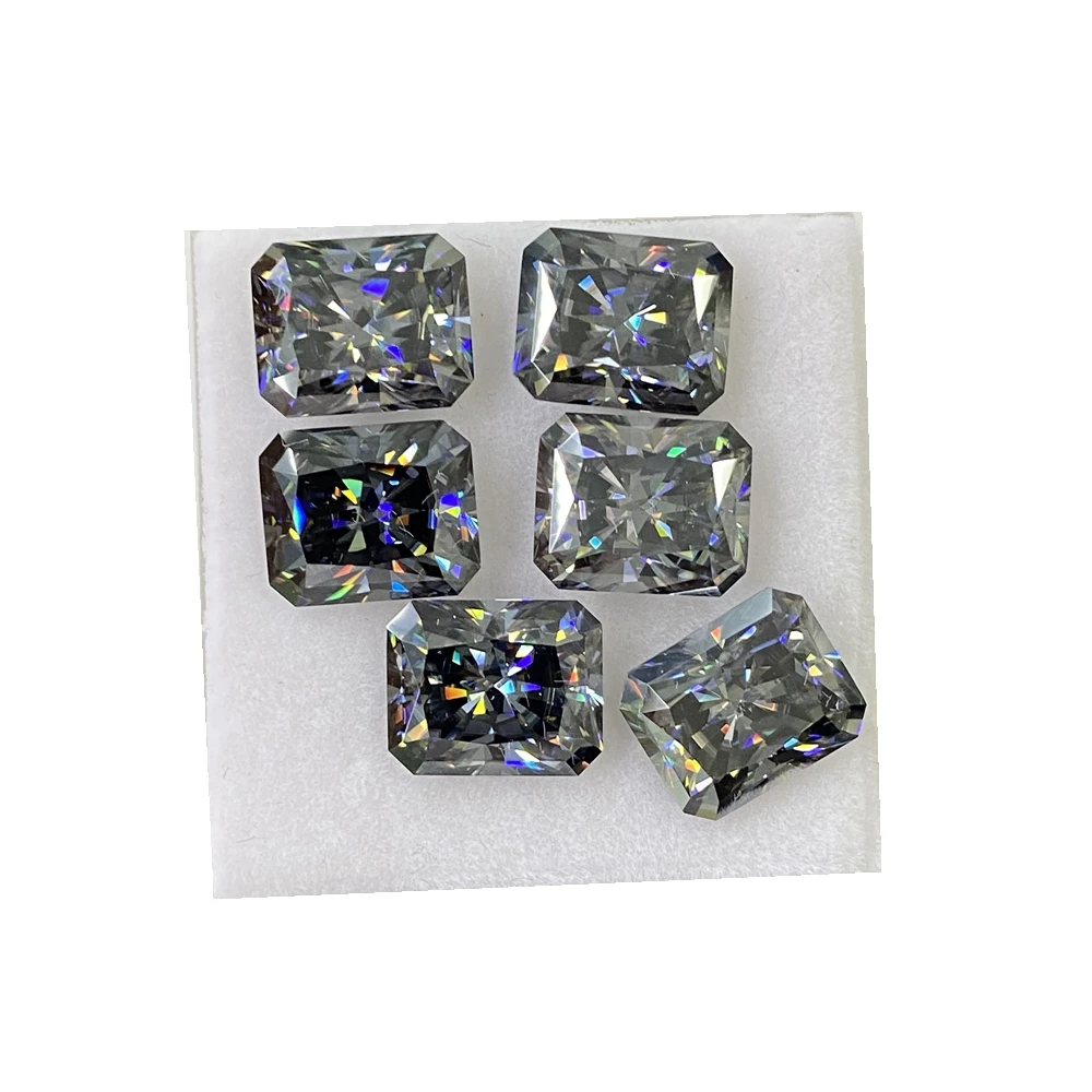 Meisidian 7x9mm VVS1 Loose Diamond Radiant Cut 3 Carat Dark Grey Moissanite Stone
Meisidian 7x9mm VVS1 Loose Diamond Radiant Cut 3 Carat Dark Grey Moissanite Stone