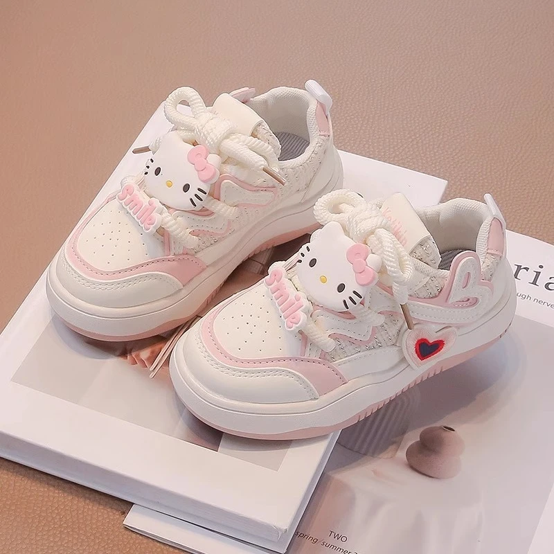 Girls Low-Top Hello Kitty Skate Shoes Anti-Slip Hook & Loop Casual Sneakers, Breathable Soft Cute Children's Footwear Collection
Girls Low-Top Hello Kitty Skate Shoes Anti-Slip Hook & Loop Casual Sneakers, Breathable Soft Cute Children's Footwear Collection