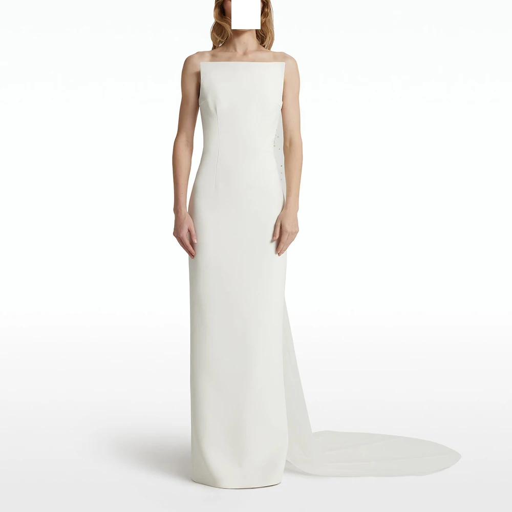 Customized High Quality Jersey Straight Evening Dress Temperament Floor Length Strapless Sleeveless vestidos de fiesta
Customized High Quality Jersey Straight Evening Dress Temperament Floor Length Strapless Sleeveless vestidos de fiesta