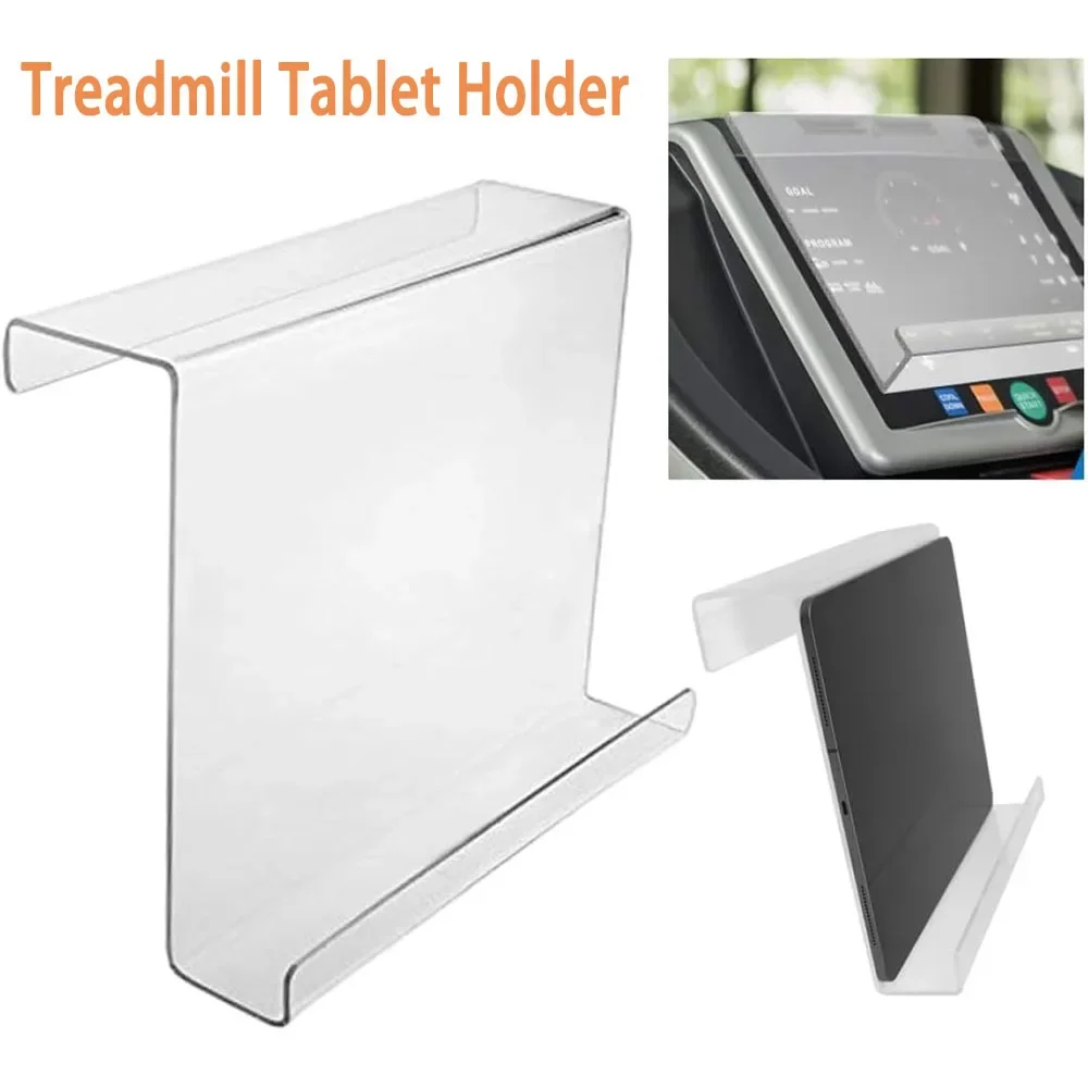 Acrylic Treadmill Tablet Holder Transparent Magazine Rack Portable Tablet Display Stand Exercise Running Reading Bike Stand