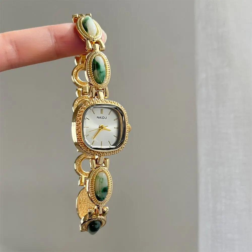 Vintage Colored Gemstones Ladies Watch Elegant Luxury Wristwatch Gift Square Dial Bracelet Watch for Women
Vintage Colored Gemstones Ladies Watch Elegant Luxury Wristwatch Gift Square Dial Bracelet Watch for Women