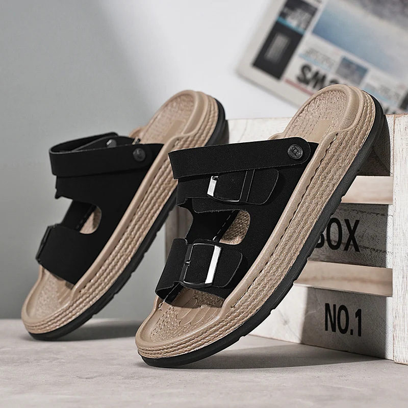 Fashion Dual-wear Slippers With Exquisite Stitching DesignClassic Casual Breathable Slides For Street Beach Daily Leisure Use
Fashion Dual-wear Slippers With Exquisite Stitching DesignClassic Casual Breathable Slides For Street Beach Daily Leisure Use