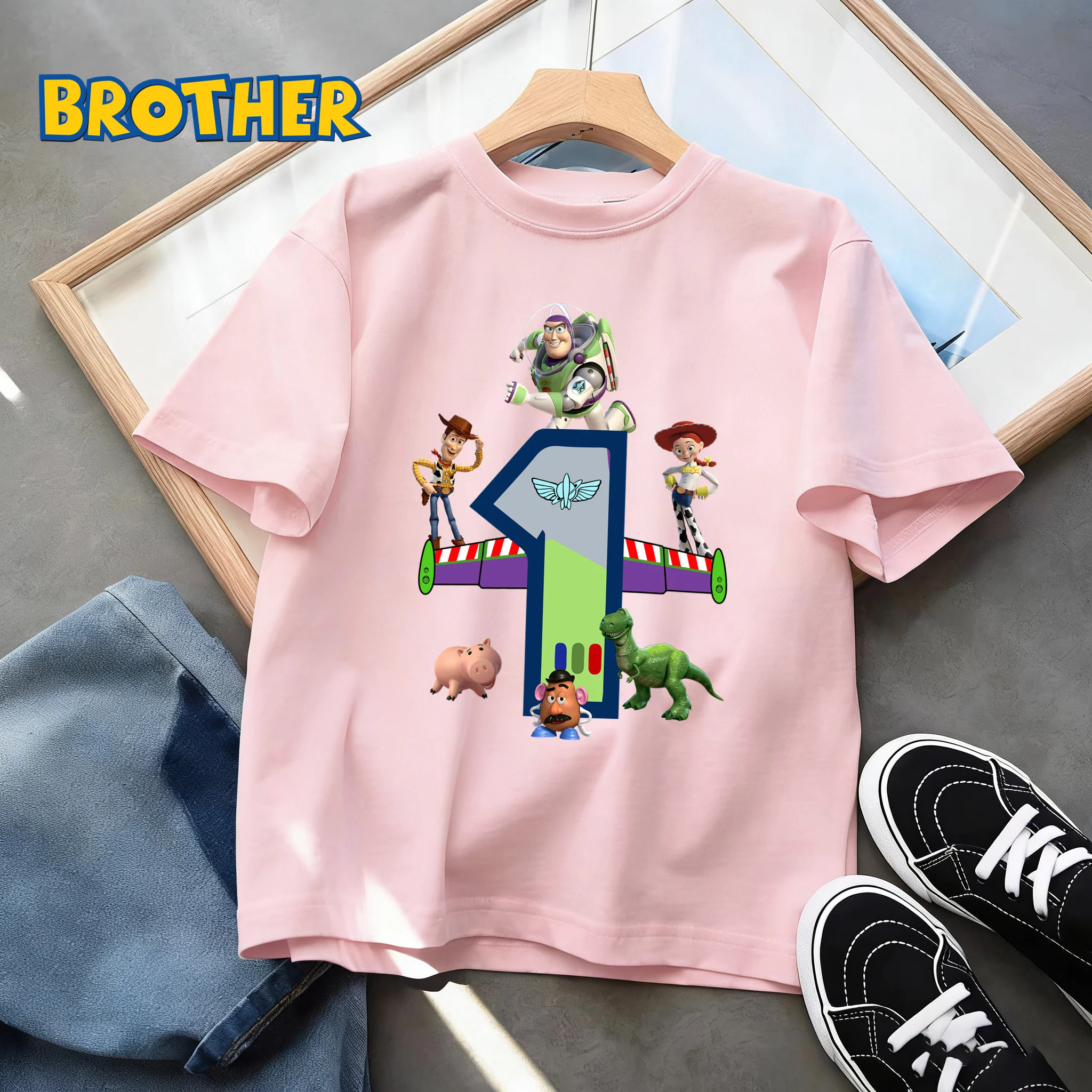 Disney Toy Story T Shirt Alien Jessie Cartoon Print Boys Girls Soft Breathable Short Sleeve Streetwear Summer Party Gift T-shirt
Disney Toy Story T Shirt Alien Jessie Cartoon Print Boys Girls Soft Breathable Short Sleeve Streetwear Summer Party Gift T-shirt
