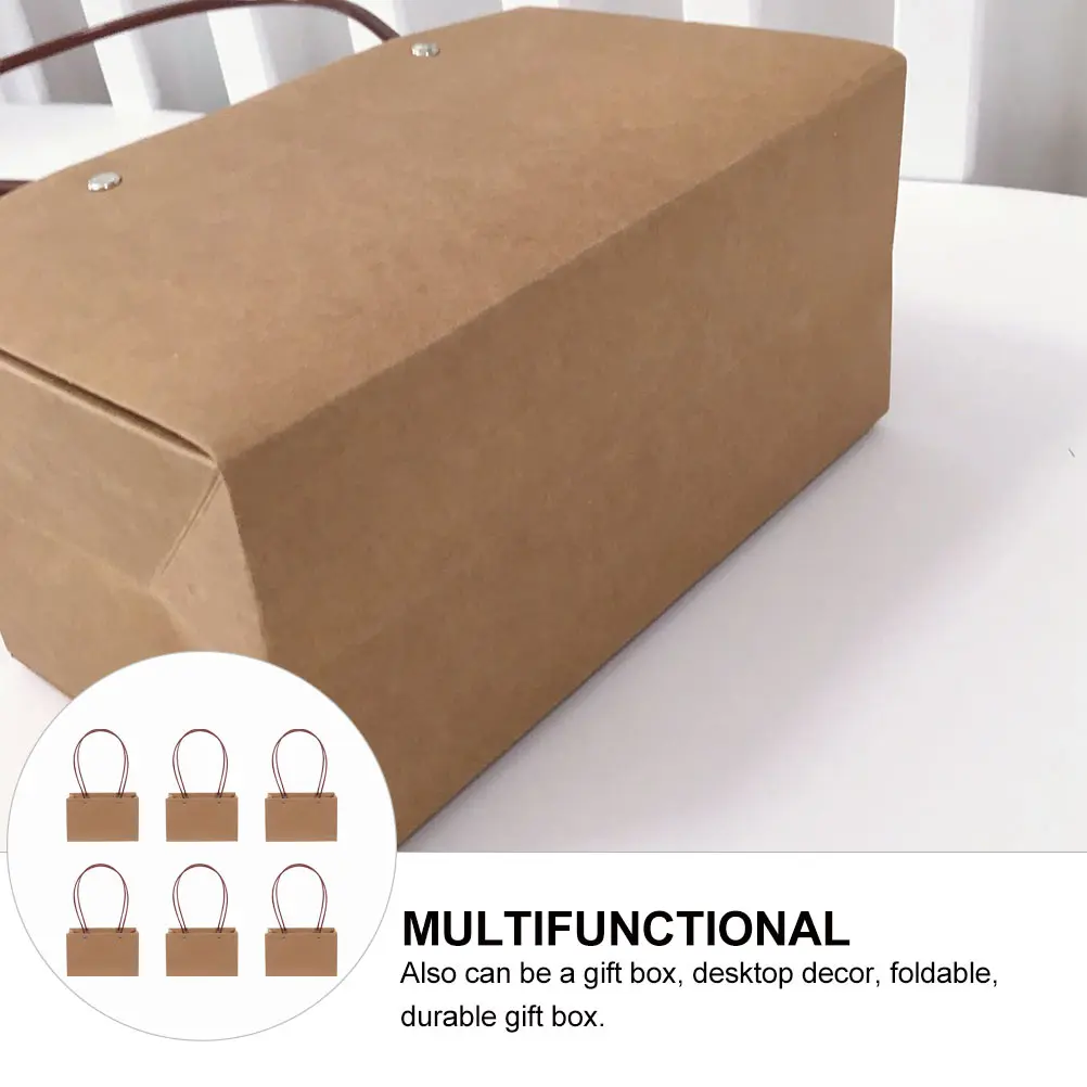 6 Pcs Waterproof Flower Basket Paper Bag Durable Kraft Boxes Gifts Wrapping Cake Packaging Tote Desktop Decor Foldable Gift
6 Pcs Waterproof Flower Basket Paper Bag Durable Kraft Boxes Gifts Wrapping Cake Packaging Tote Desktop Decor Foldable Gift