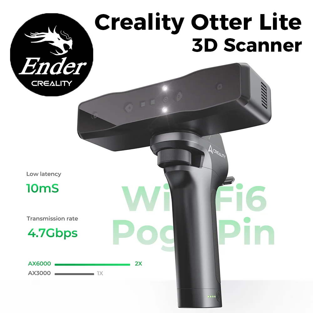3D-сканер Creality Otter Lite с точностью объекта между портативным беспроводным сканированием 20-2000 мм с комплектом мостов до 0,05 мм
3D-сканер Creality Otter Lite с точностью объекта между портативным беспроводным сканированием 20-2000 мм с комплектом мостов до 0,05 мм