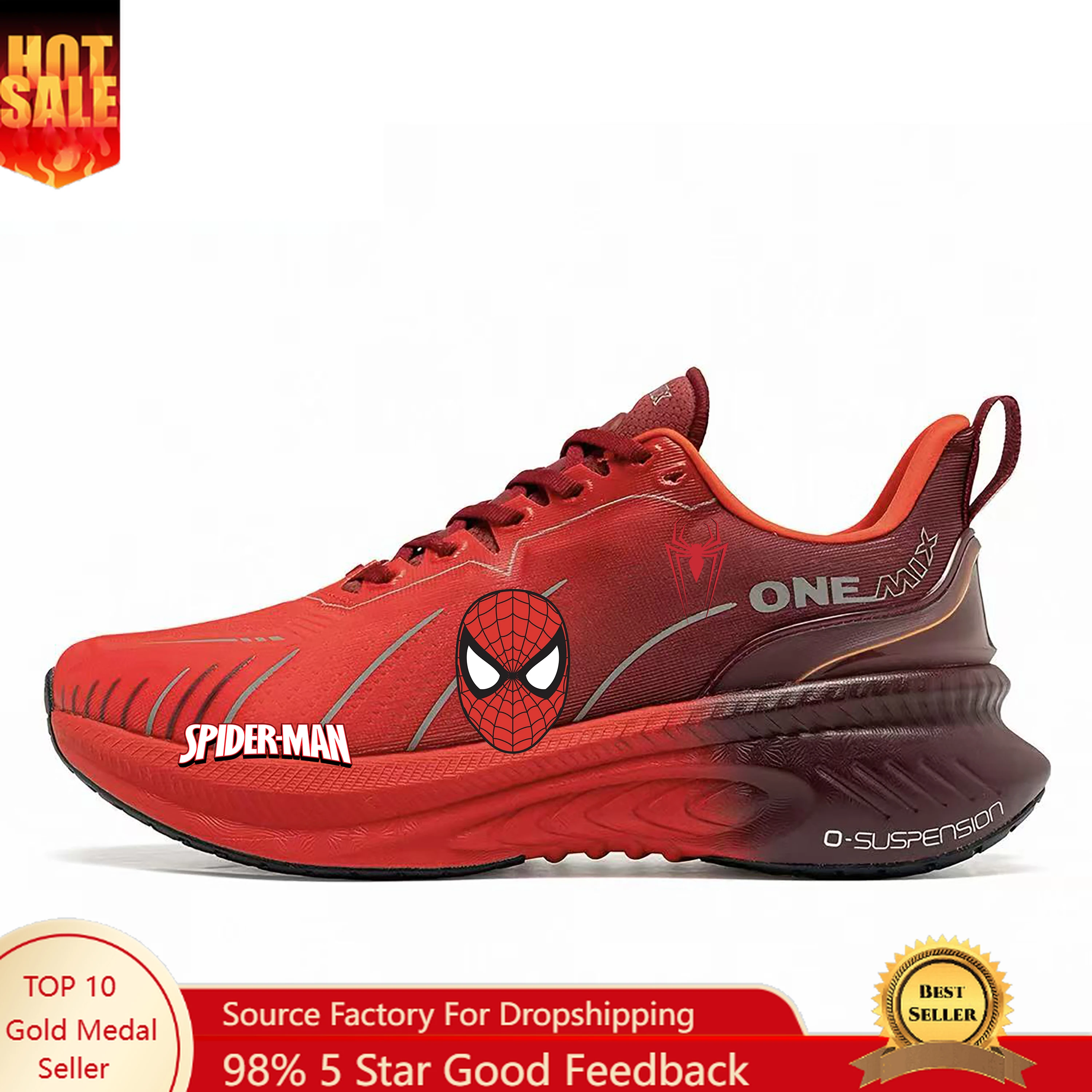 ONEMIX Marvel Spider-Man Road Running Shoes Mens Womens Air Cushion Outdoor Sport Shoes Trainers Male Customized Cushion Shoe
ONEMIX Marvel Spider-Man Road Running Shoes Mens Womens Air Cushion Outdoor Sport Shoes Trainers Male Customized Cushion Shoe