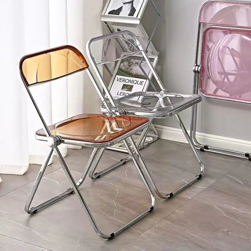 Acrylic Dining Chair Light Luxury Folding Chair Makeup Fashion Stool
Acrylic Dining Chair Light Luxury Folding Chair Makeup Fashion Stool