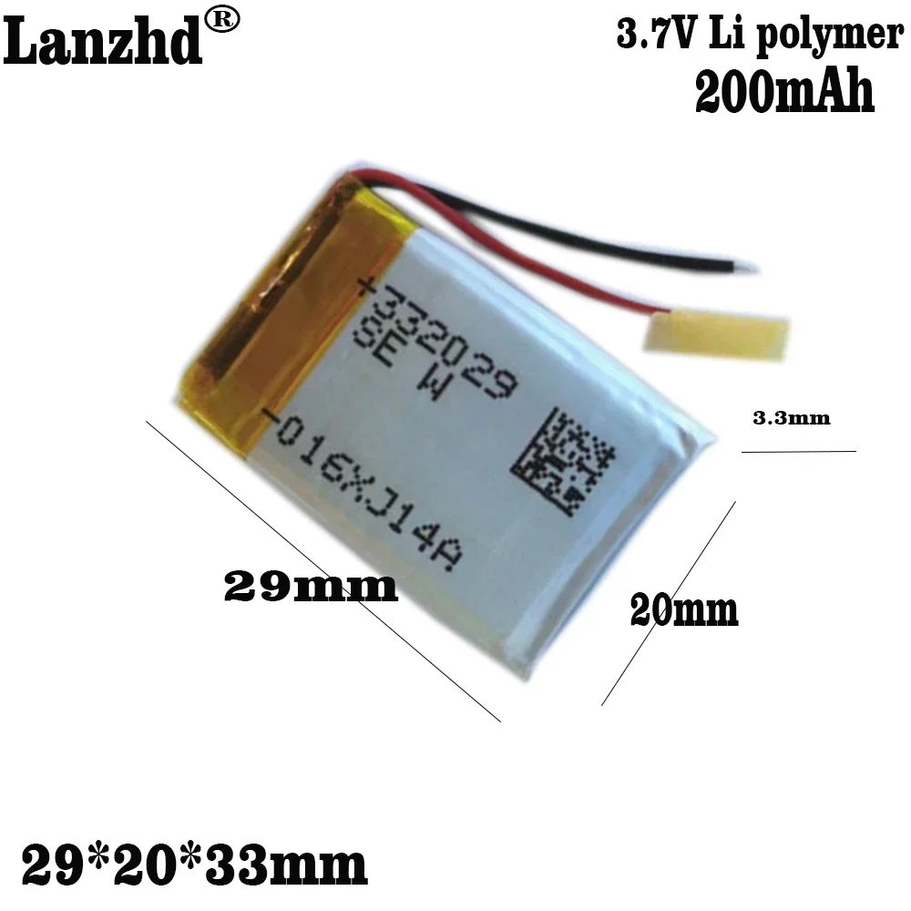 332029 battery for Garmin 620 sports watch battery Weilitong V6X6C tire pressure monitoring battery
332029 battery for Garmin 620 sports watch battery Weilitong V6X6C tire pressure monitoring battery