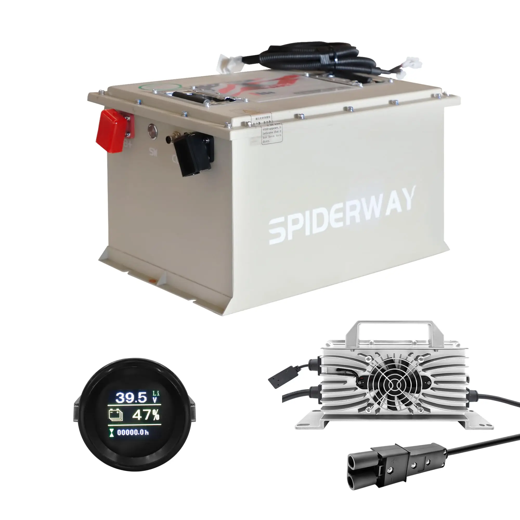 48V 105Ah LiFePO4 Lithium Golf Cart Battery, 200A BMS, with 2 Pin Plug Lithium Battery Charger, for Yamaha Golf Cart
48V 105Ah LiFePO4 Lithium Golf Cart Battery, 200A BMS, with 2 Pin Plug Lithium Battery Charger, for Yamaha Golf Cart