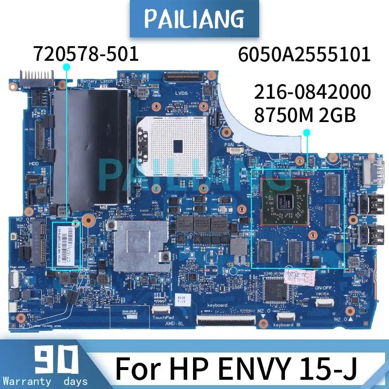 For HP ENVY 15-J SOCKET FS1 8750M 2GB Laptop Motherboard 6050A2555101 720578-501 216-0842000 DDR3 Notebook Mainboard
For HP ENVY 15-J SOCKET FS1 8750M 2GB Laptop Motherboard 6050A2555101 720578-501 216-0842000 DDR3 Notebook Mainboard