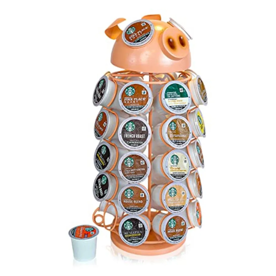 Carousel Coffee Pod Holder Compatible with Keurig K-Pods K-Cups Countertop Rack Storage Organizer Metal Home and Kitchen Decor
Carousel Coffee Pod Holder Compatible with Keurig K-Pods K-Cups Countertop Rack Storage Organizer Metal Home and Kitchen Decor