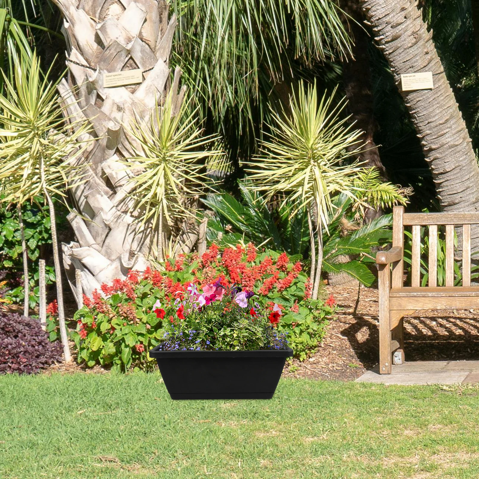 2 set 2 Sets Plastic Flower Planter Large Rectangular Planting Trough Outdoor Indoor Balcony Garden Decorations Thickened
2 set 2 Sets Plastic Flower Planter Large Rectangular Planting Trough Outdoor Indoor Balcony Garden Decorations Thickened