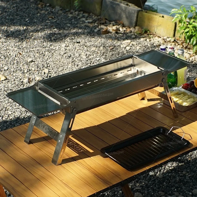 BBQ Charcoal Grill, Portable Stainless Steel Premium Food Grade BBQ Grill
BBQ Charcoal Grill, Portable Stainless Steel Premium Food Grade BBQ Grill