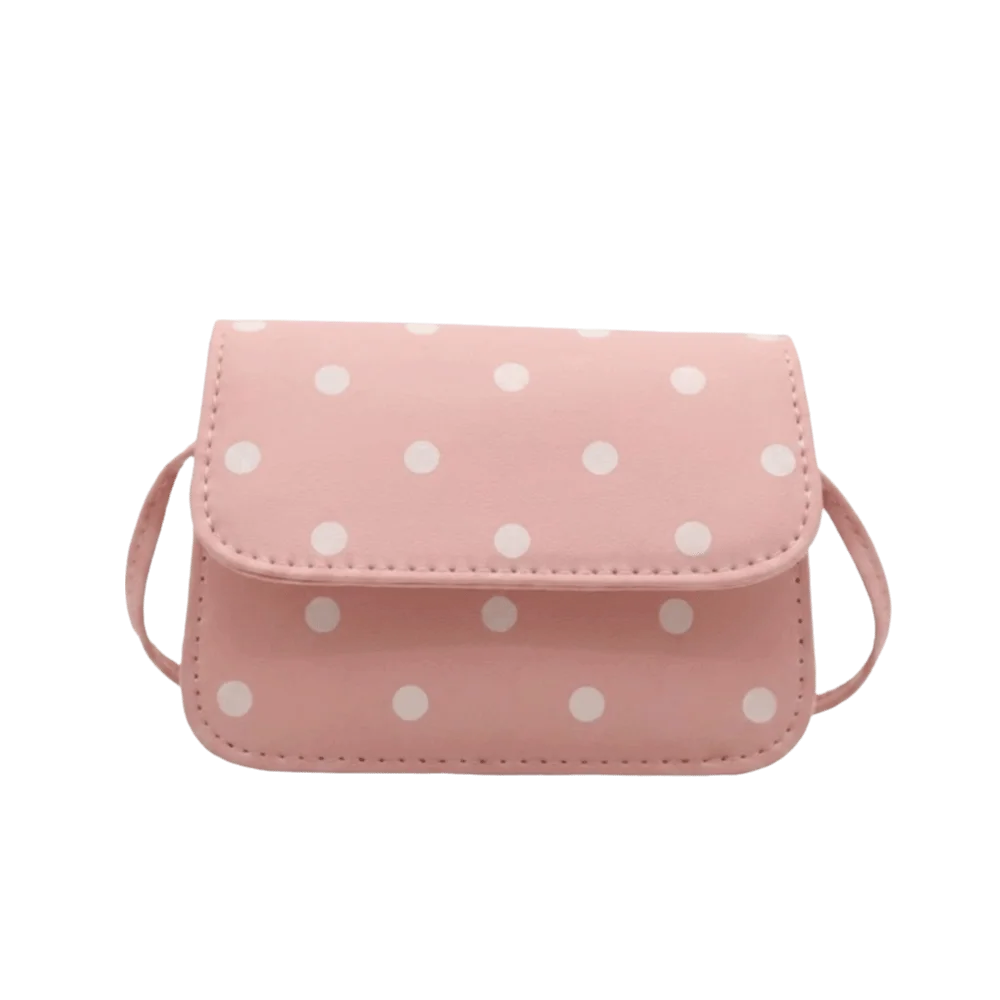 Sweet Polka Dot Crossbody Bag PU Polyester Lining Mini Square Bag Lightweight Oil-Tanned Edges Single-Shoulder Bag
Sweet Polka Dot Crossbody Bag PU Polyester Lining Mini Square Bag Lightweight Oil-Tanned Edges Single-Shoulder Bag