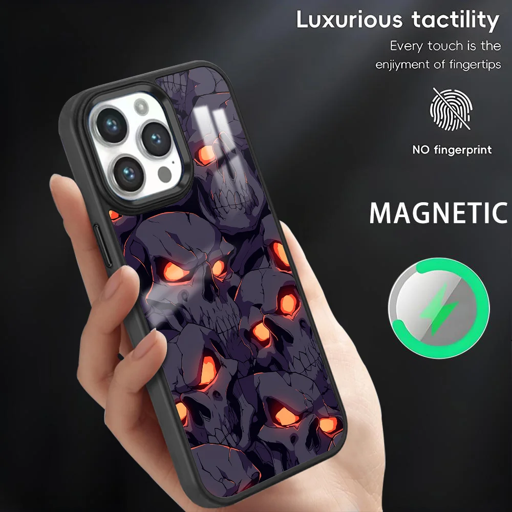 Spooky Skull Pattern Phone Case For iPhone 16 15 14 13 12 11 Pro Max Plus Mini Magsafe Magnetic Wireless Charging PC Cover
Spooky Skull Pattern Phone Case For iPhone 16 15 14 13 12 11 Pro Max Plus Mini Magsafe Magnetic Wireless Charging PC Cover