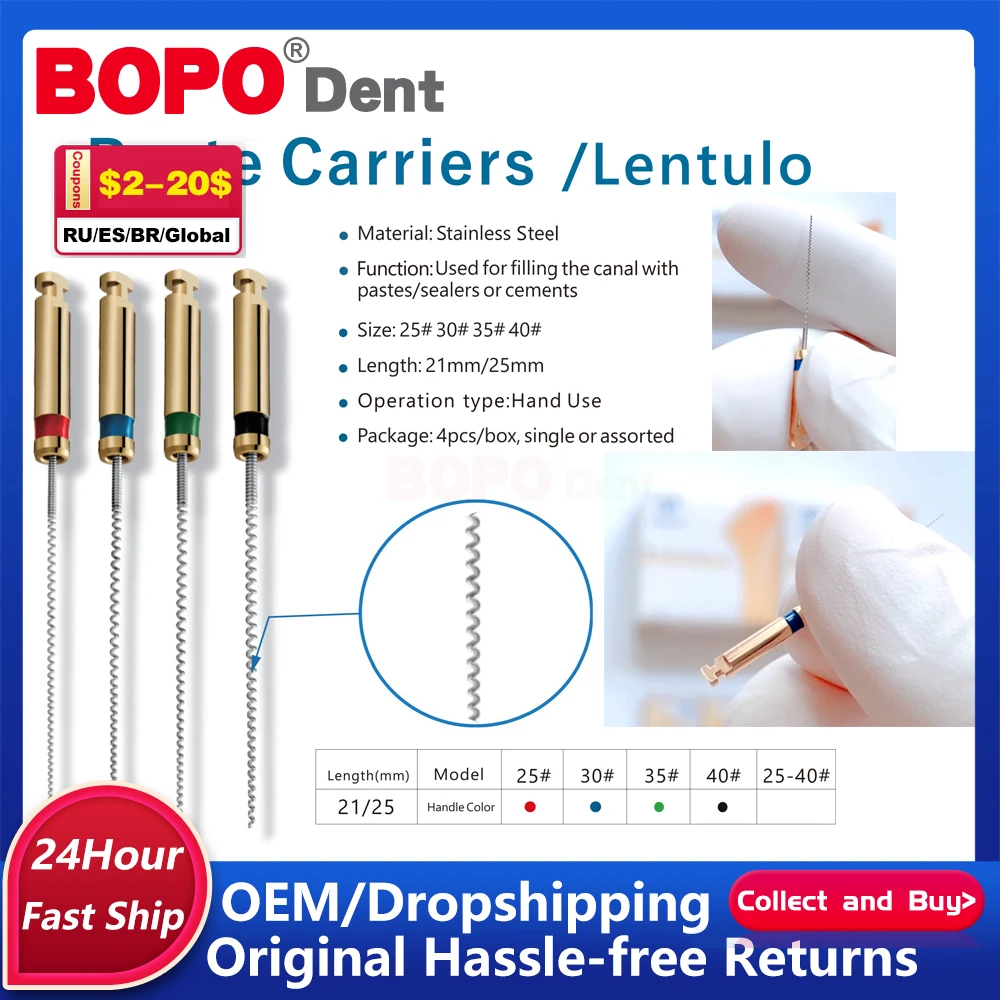 Dental Root Canal Cleaning Paste Carriers 25mm Dental Lentulo for Filling Paste Dentistry Hand Tools Dentist Equipment
Dental Root Canal Cleaning Paste Carriers 25mm Dental Lentulo for Filling Paste Dentistry Hand Tools Dentist Equipment
