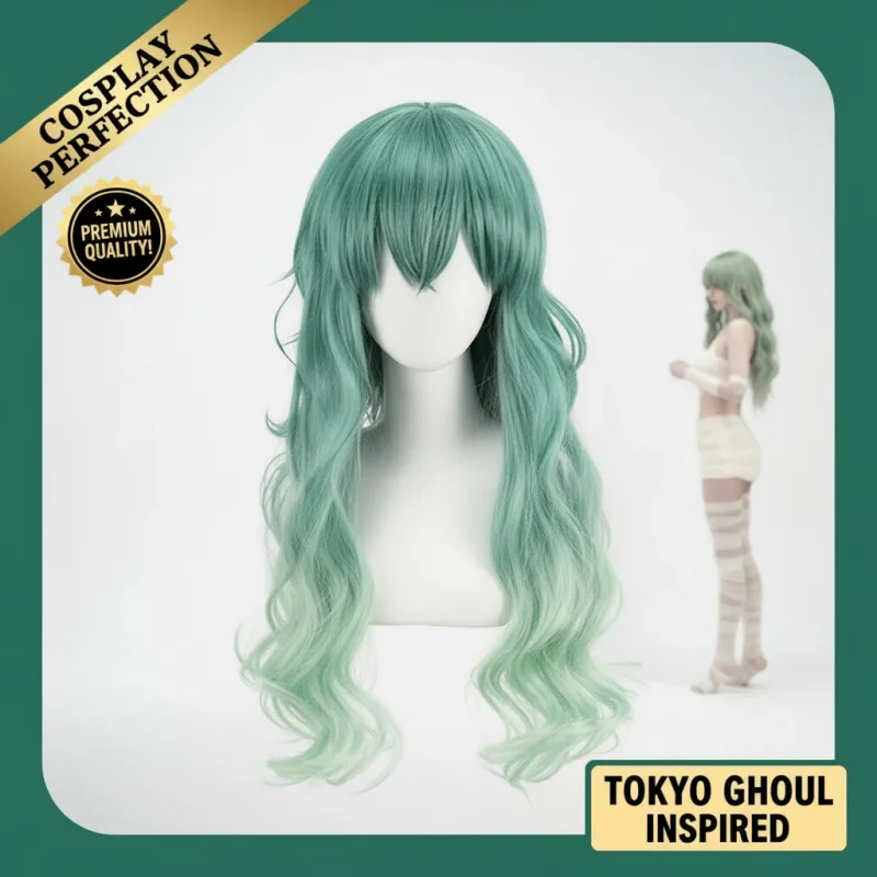 ☎TDA Anime Tokyo Ghoul Cosplay Wig Green Gradient Long Wigs for Women Men Party Costume Hair Accessories☎
☎TDA Anime Tokyo Ghoul Cosplay Wig Green Gradient Long Wigs for Women Men Party Costume Hair Accessories☎