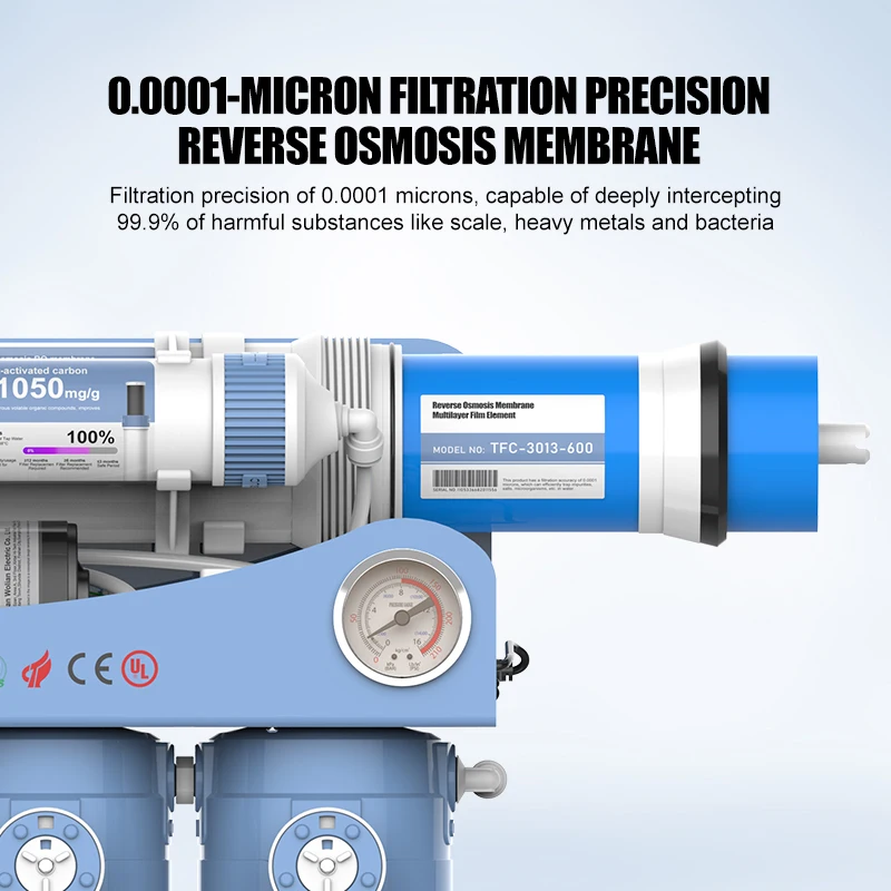 Daily Use 8-Stage Multi Stage Ultrafiltration Purifier for Daily Drinking Water
Daily Use 8-Stage Multi Stage Ultrafiltration Purifier for Daily Drinking Water