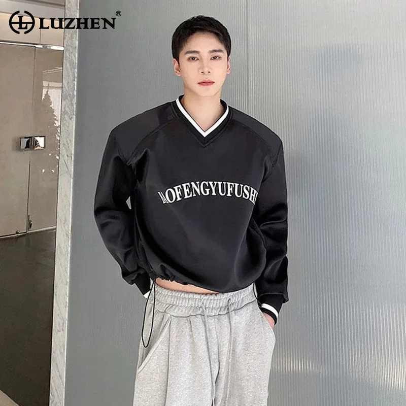 LUZHEN 2026 Spring New Color Contrast V Neck Loose Short T-shirts Pullover Men's Fashion Handsome Casual Long Sleeve Tops JY6401
LUZHEN 2026 Spring New Color Contrast V Neck Loose Short T-shirts Pullover Men's Fashion Handsome Casual Long Sleeve Tops JY6401