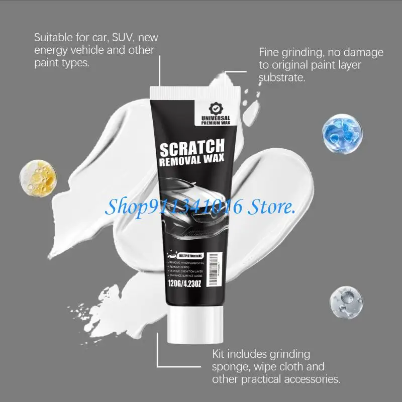 Car Scratch Remover Paint Correction Set With Towel Sponge For Beginner 120g
Car Scratch Remover Paint Correction Set With Towel Sponge For Beginner 120g