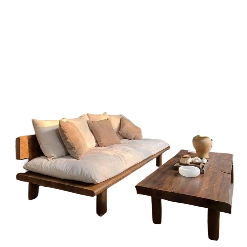 Wabi sandy wind log straight row pine sofa,solid wood lazy sense of relaxation old bed and breakfast furniture
Wabi sandy wind log straight row pine sofa,solid wood lazy sense of relaxation old bed and breakfast furniture