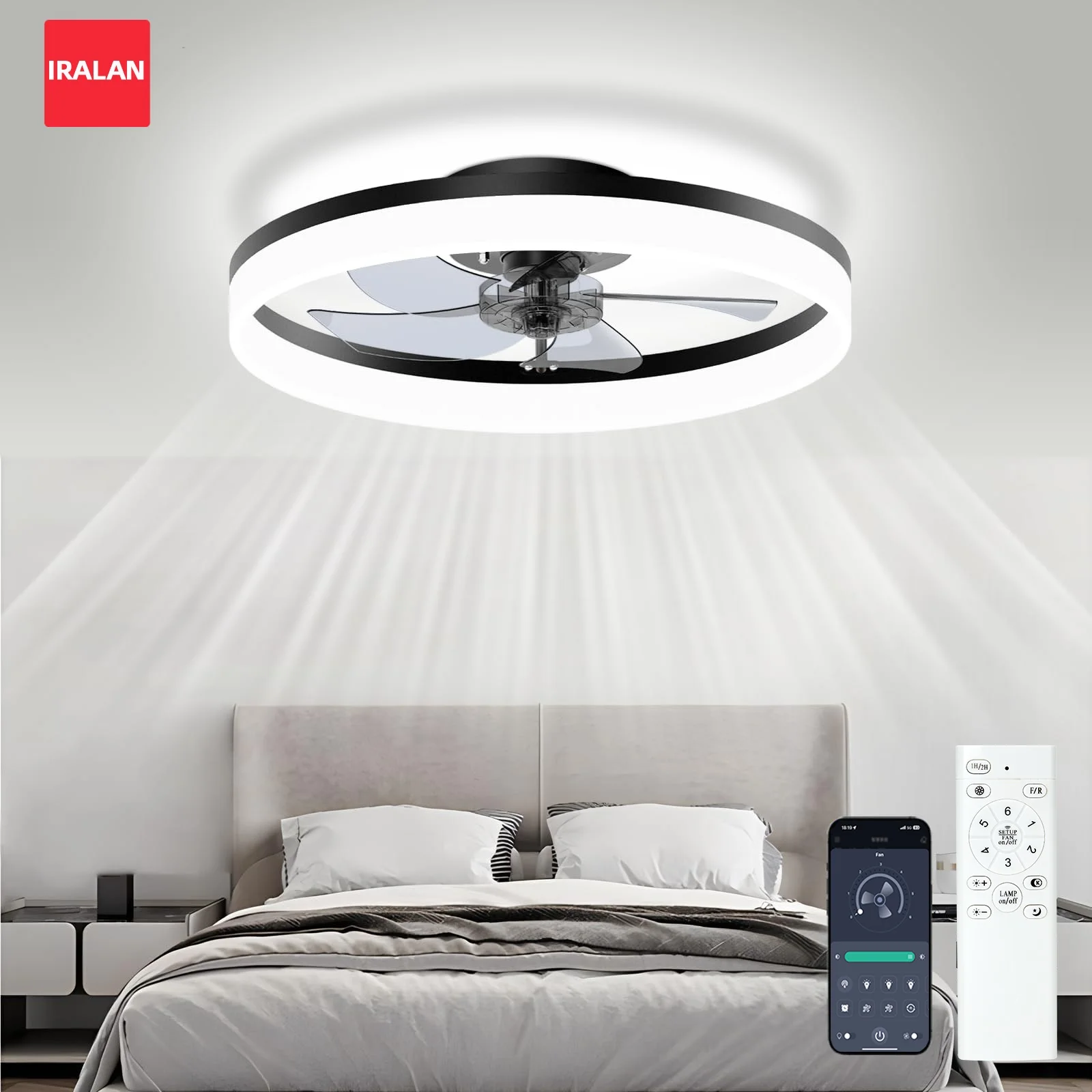 Simple Ceiling Fan Ceiling Lamp Fan with Remote Control Electric Fan for Home Living Room Bedroom Infinite Dimming LED Lighting
Simple Ceiling Fan Ceiling Lamp Fan with Remote Control Electric Fan for Home Living Room Bedroom Infinite Dimming LED Lighting