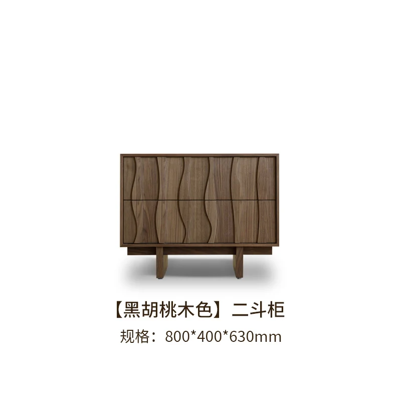 Nordic simple black walnut solid wood four-chest cabinet master bedroom drawer cabinet living room standing cabinet against th
Nordic simple black walnut solid wood four-chest cabinet master bedroom drawer cabinet living room standing cabinet against th