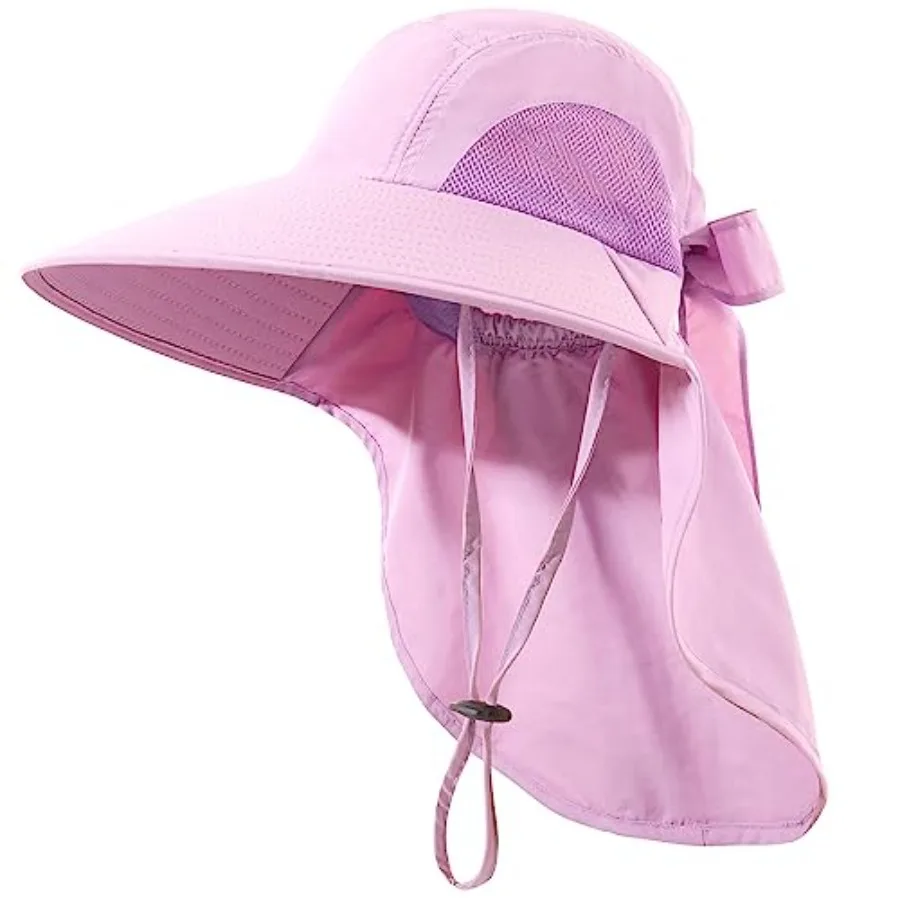 Womens Sun Hat UV Protection, Foldable Waterproof Wide Brim Bucket Hats with Neck Flap for Summer Beach Fishing Hiking
Womens Sun Hat UV Protection, Foldable Waterproof Wide Brim Bucket Hats with Neck Flap for Summer Beach Fishing Hiking