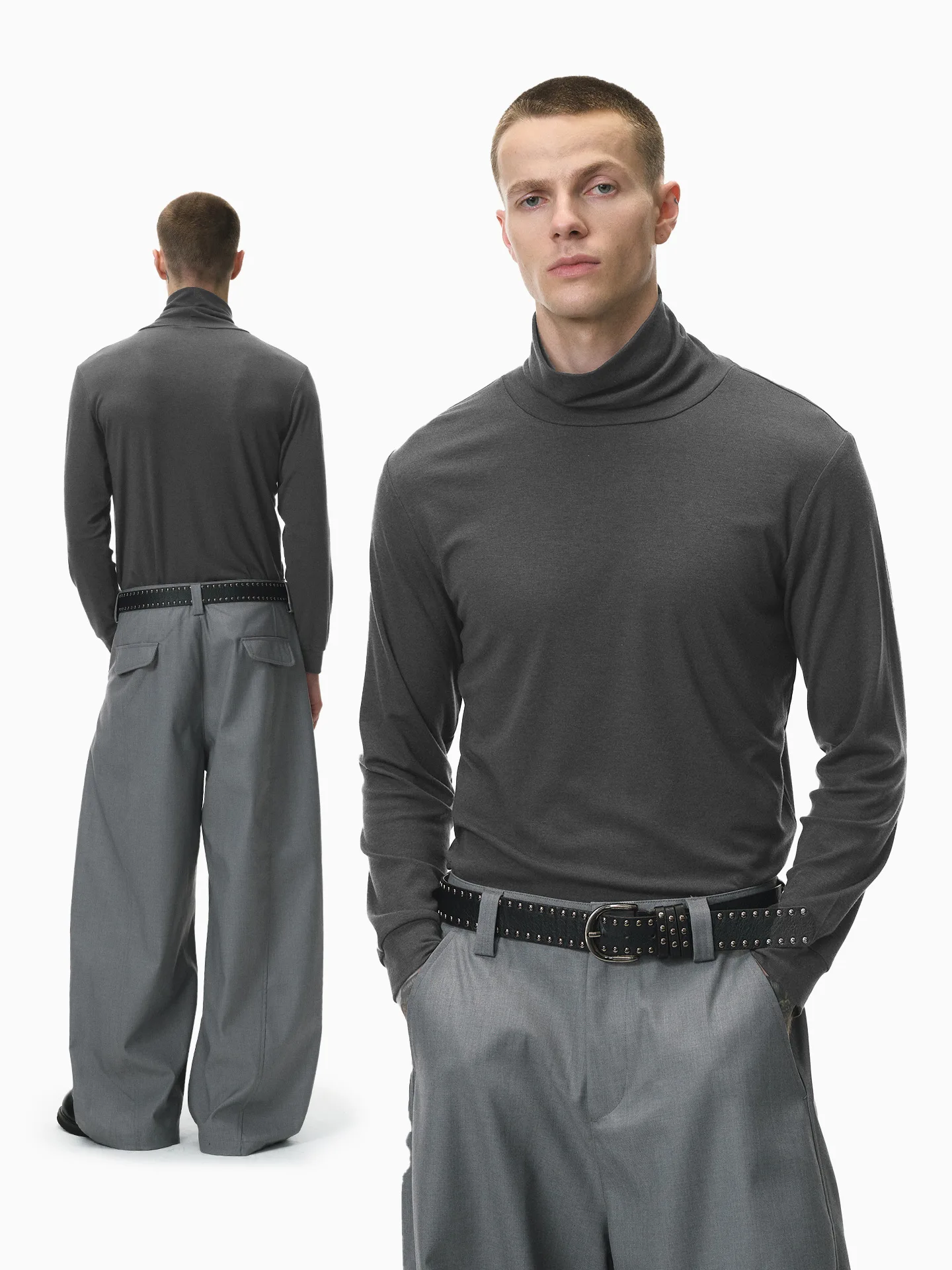 Fashion Men's Oversize High Collar Long Sleeves Autumn Winter Pure Thermal Shirt for Men Layering Stylish T-Shirt
Fashion Men's Oversize High Collar Long Sleeves Autumn Winter Pure Thermal Shirt for Men Layering Stylish T-Shirt