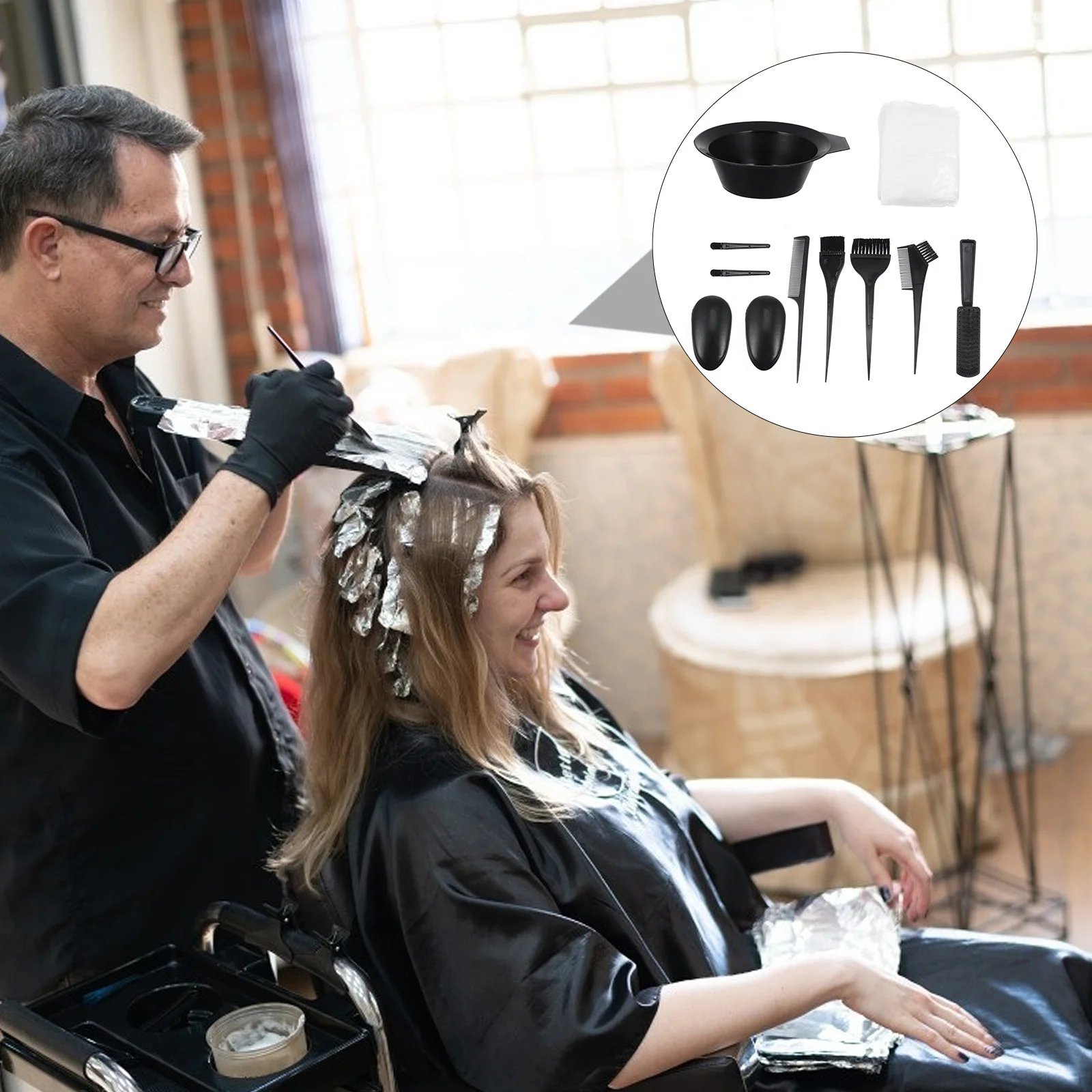 11Pcs Hair Coloring Kit Dyeing Tool Set Home Salon Use Durable Easy Carry Hair Coloring Tool Kit Bowl Salon Dyeing Supplies
11Pcs Hair Coloring Kit Dyeing Tool Set Home Salon Use Durable Easy Carry Hair Coloring Tool Kit Bowl Salon Dyeing Supplies