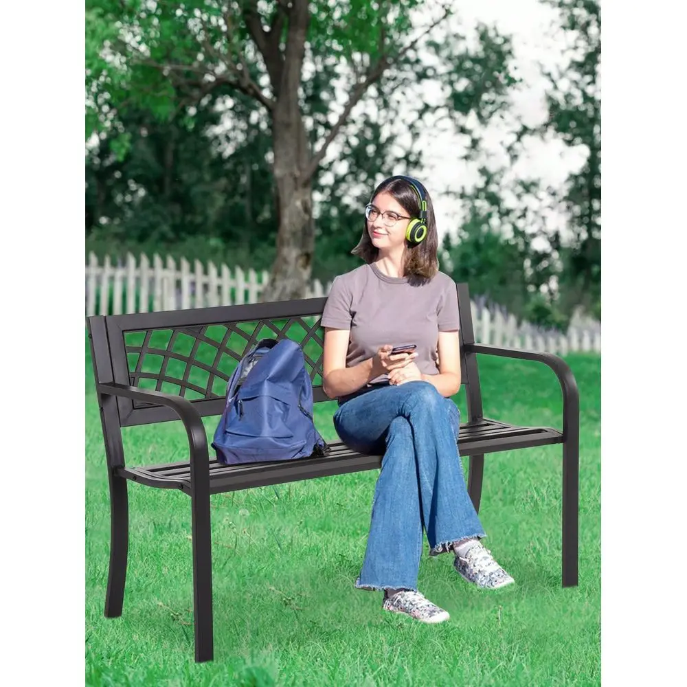 Patio Bench 4 Feet Rust Proof Cast Iron Park Bench Hold 480 Lbs Heavy Duty Metal Outdoor Furniture Bench Seat With Plastic
Patio Bench 4 Feet Rust Proof Cast Iron Park Bench Hold 480 Lbs Heavy Duty Metal Outdoor Furniture Bench Seat With Plastic