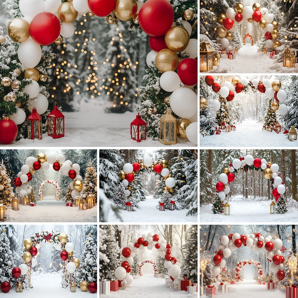 Christmas Wonderland Forest Background Photography Gold Red Xmas Balls Snowflake Backdrop Winter Kids Birthday Photo 
Christmas Wonderland Forest Background Photography Gold Red Xmas Balls Snowflake Backdrop Winter Kids Birthday Photo