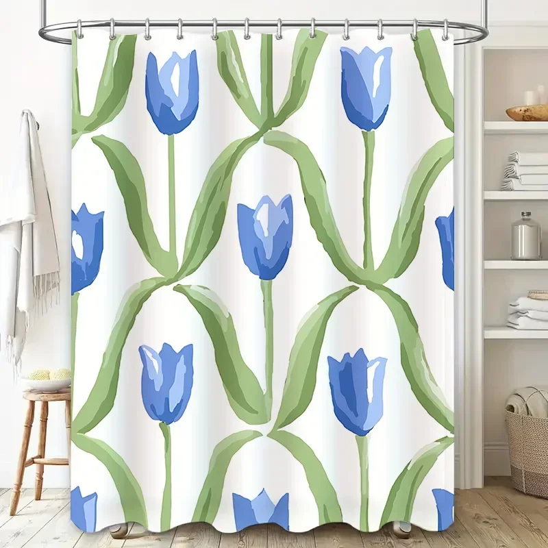 Яркий синий тюльпан, занавеска для душа, роскошная водонепроницаемая ткань, декор для ванной комнаты, поднимая домашнюю эстетика, бесплатный крючок
Яркий синий тюльпан, занавеска для душа, роскошная водонепроницаемая ткань, декор для ванной комнаты, поднимая домашнюю эстетика, бесплатный крючок